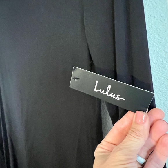 Simple black Lulu’s mini dress with long sleeves, new with tags. - Picture 2 of 3